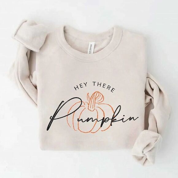 NWT Wool + Pepper Co. Hey There Pumpkin Unisex Crewneck - Picture 1 of 1